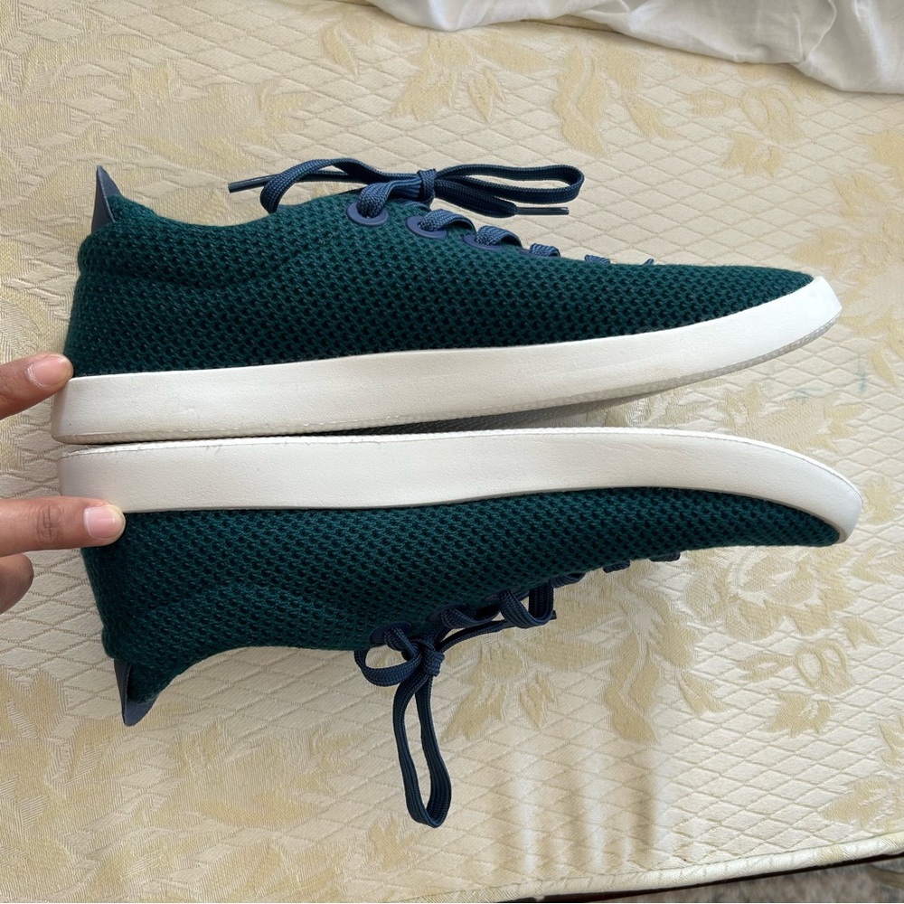 Allbirds Tree Piper Sneakers Womens 10 Teal Knit Washable Sustainable Shoes - Picture 8 of 9